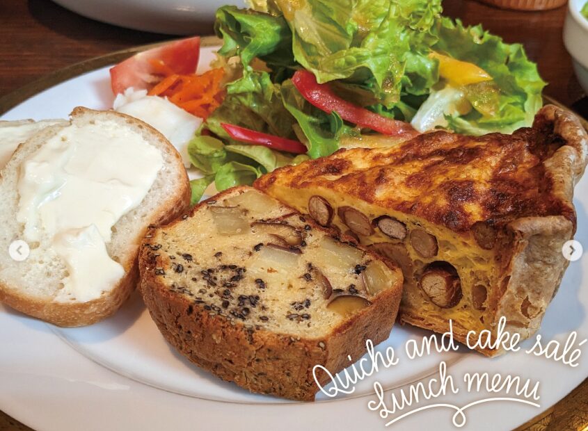 キッシュとケーキサクレのランチ